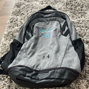 Under Armour Gray and Black Backpack with Two-Tone Design